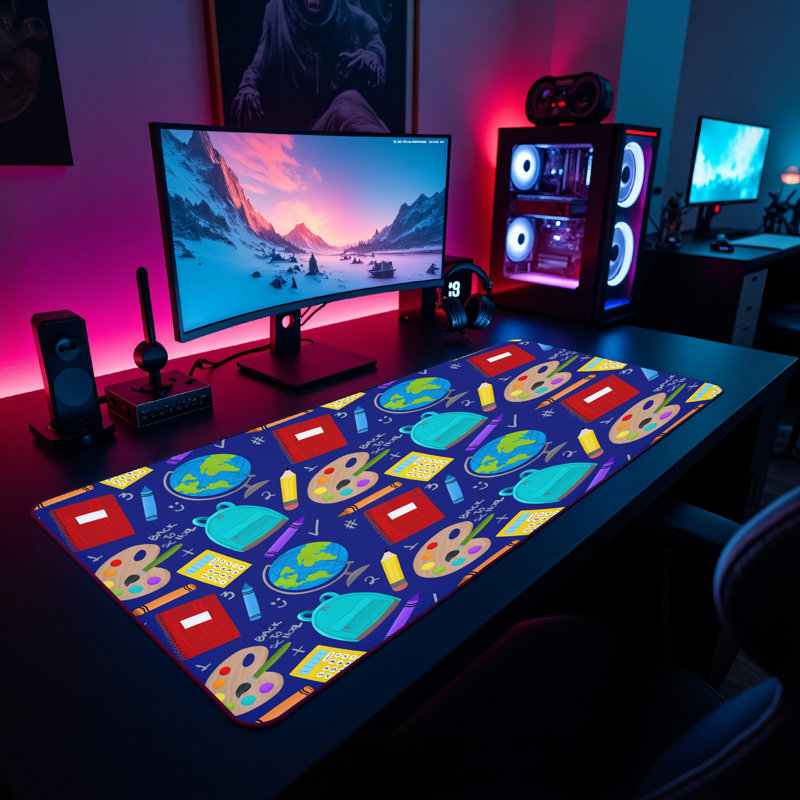 Polyester Desk Pad, 14.4x12.1