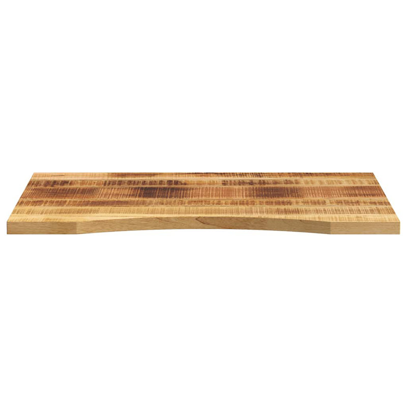 Bois de manguier massif naturel brut, H 1 po x l 35,4 po x P 19,7 po
