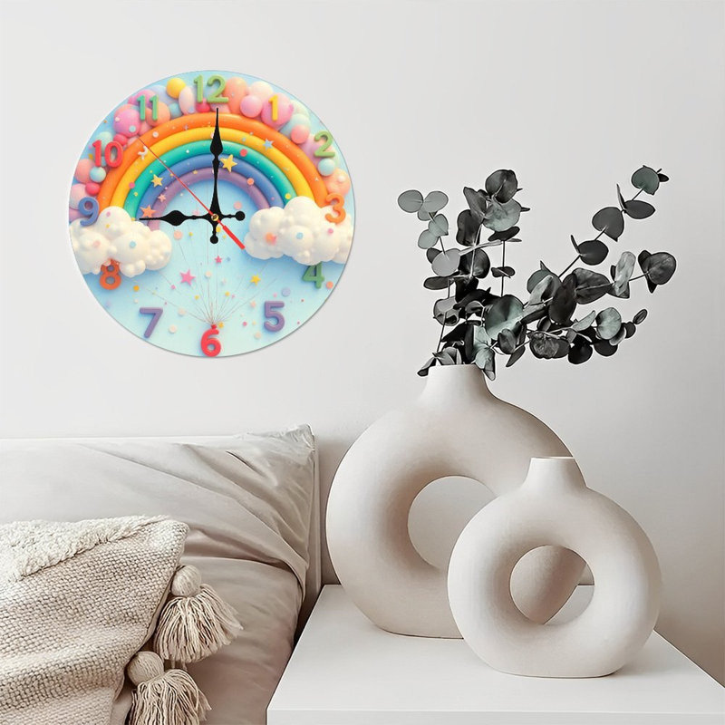 Horloge arc-en-ciel