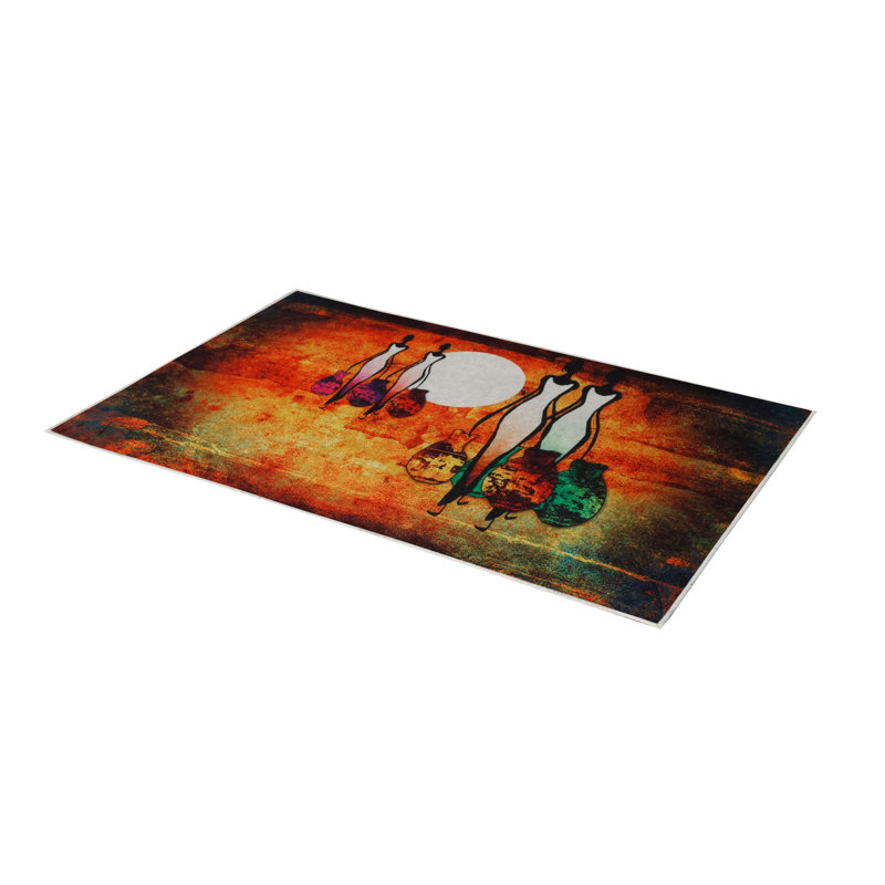 Premium Hall Carpet, 3D Digital Printed, 39.4 x 59.1 Inches | 100% Polyester, Antibacterial, Non-Slip Underside | Pile Height: 0.04 Inches, Machine Washable, Ideal for Living Room & Entryway Decor