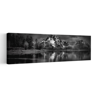 Majestic Mountain Reflection by Atul Chopra - Wrapped Canvas Panoramic Print