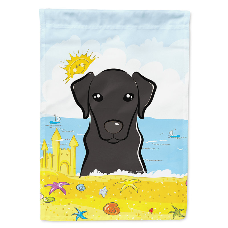 Drapeau de maison 40 po x 28 po Batchelder, Labrador noir