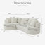 Canapé modulaire en velours côtelé Boneless-102989560-102989566