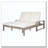 Outdoor Double Lounge Chair with 5-Position Adjustable Backrest-1672858203