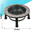 Round Steel Smokeless Fire Pit