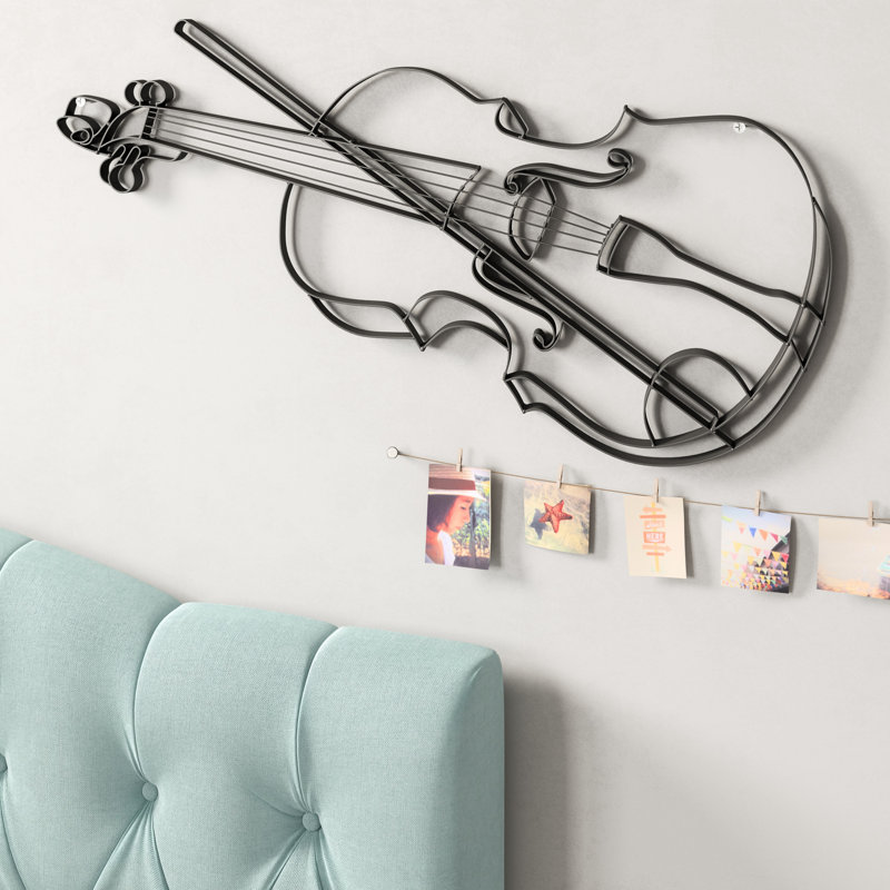 Décoration murale en métal violin