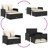 Ebern Designs Patio Sofa With Cushions 2-Seater Poly Rattan-107166780-107166757