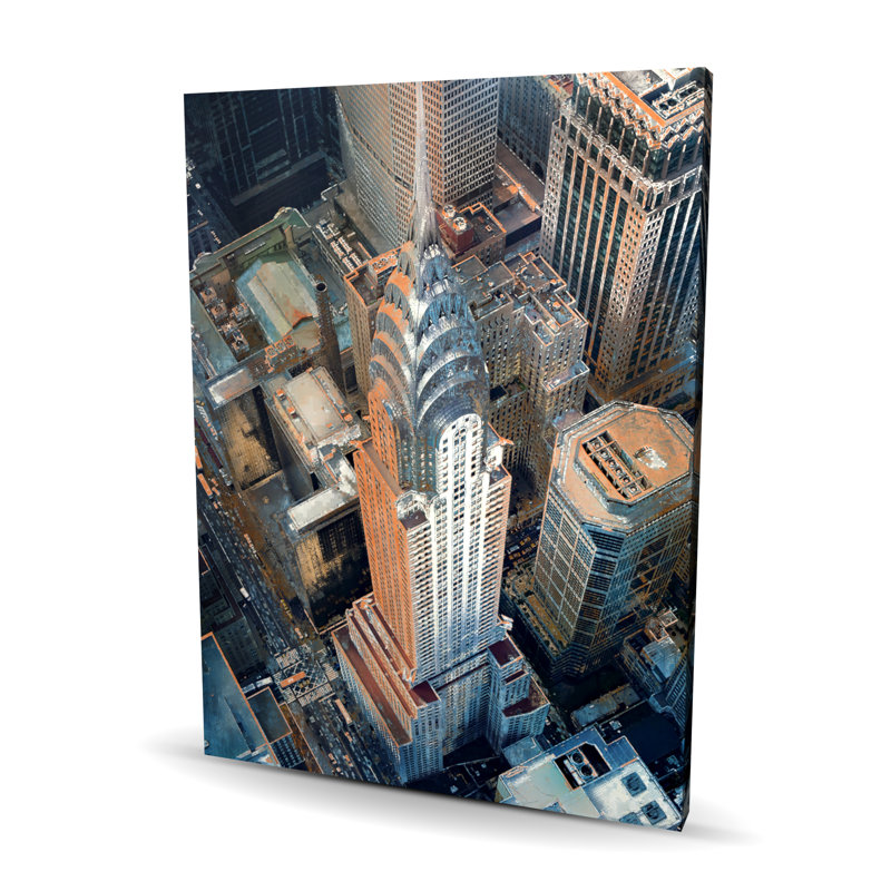 «Chrysler Building NYC Canvas», art mural de décoration de chambre à coucher