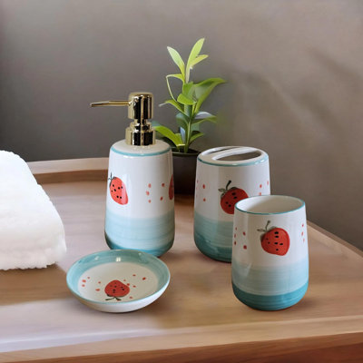 Abbigayl Ceramic Bathroom Accessory Set