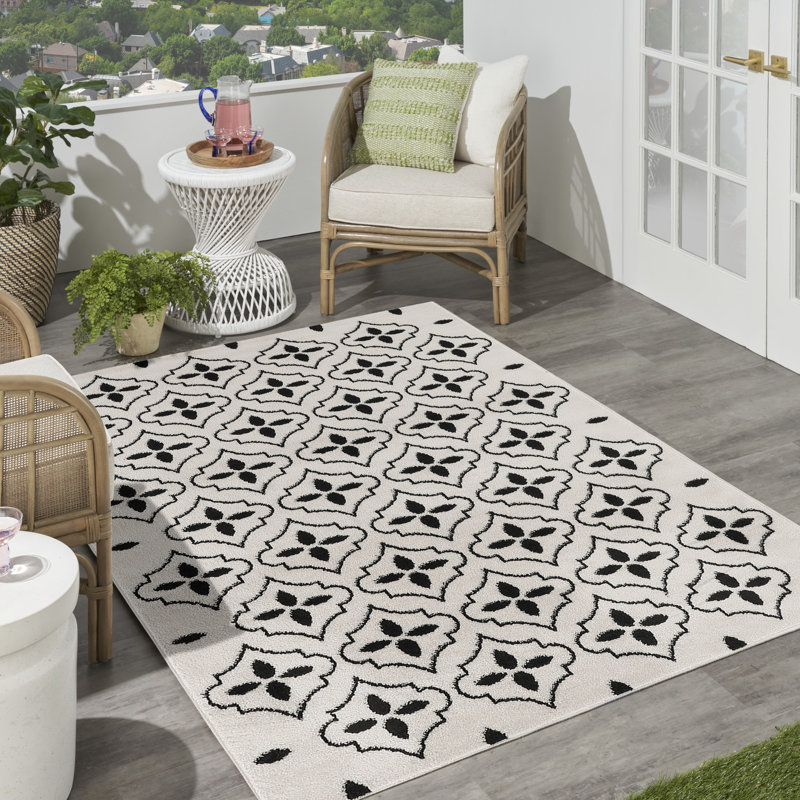 Tapis intérieur / extérieur rectangulaire Arisa, Rectangle 4 pi x 6 pi