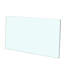 47,2 po x 23,6 po, plateau de table en verre, verre trempé de 3/8 po, conception de bord, rectangle Safe Touch, se brise en petits morceaux,