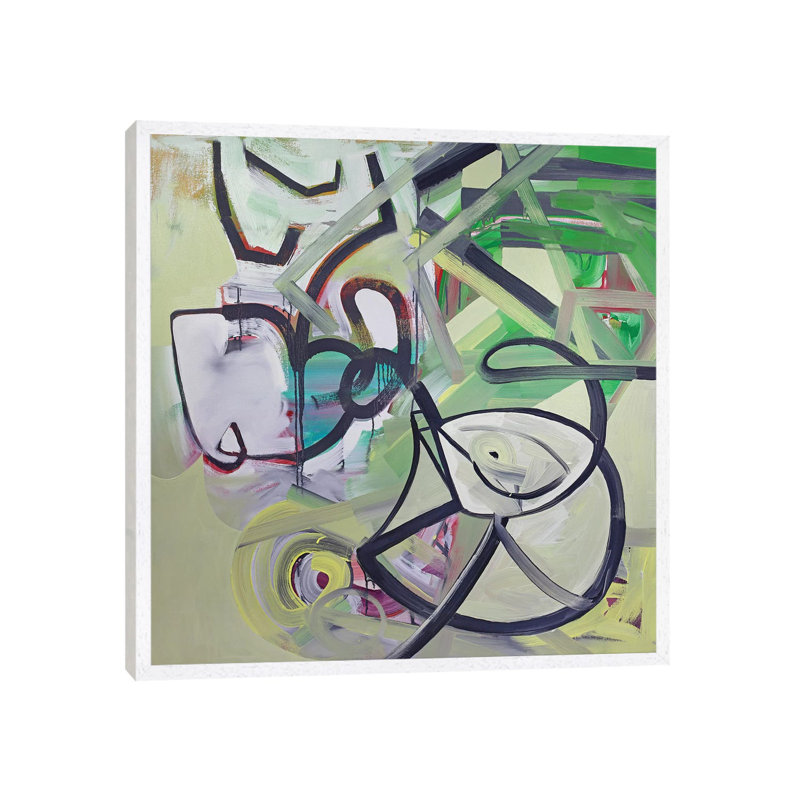 The Walk 1 Piece Painting on Canvas, 93.98 cm H x 93.98 cm W, White Framed