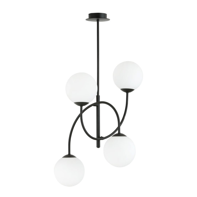 Averell 4 - Light Geometric Chandelier, White