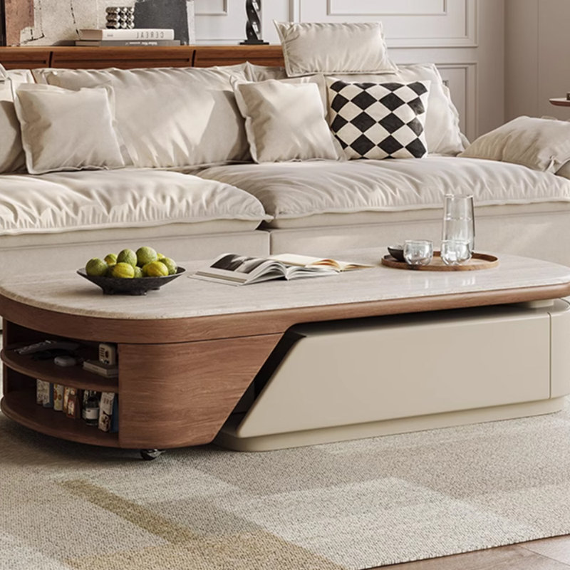 Table basse télescopique Design sens simple, Blanc
