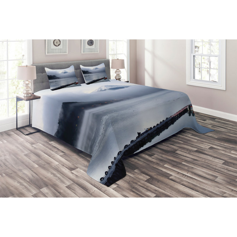 Rustic Coverlet, King Bedspread + 2 Shams