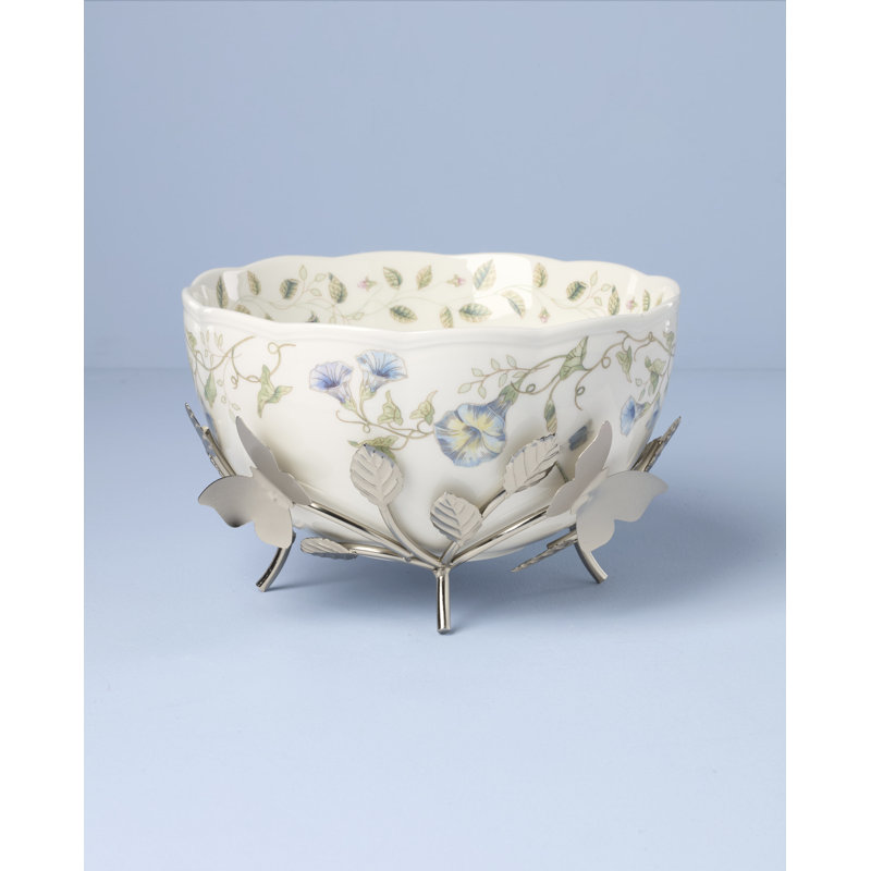 Butterfly Meadow 25th Anniversary Bowl with Stand