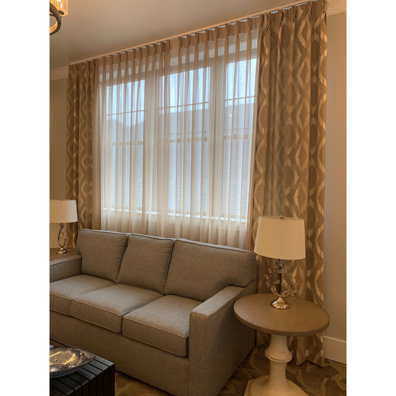Avery Room Darkening Curtain, 50"W x 96"L, Blue