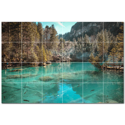 12'' x 12'' Satin Ceramic Decorative Mural