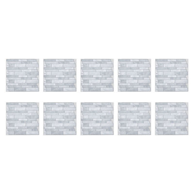 Set of 10 Self-adhesive Wall Tile Stickers