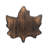  Maple Leaf Carved Wood Tray Dark Brown Wood