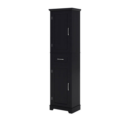 Grande armoire de rangement pour salle de bain avec tablettes réglables