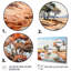 Paysage africain beige et vert sur toile-940806798-940806797