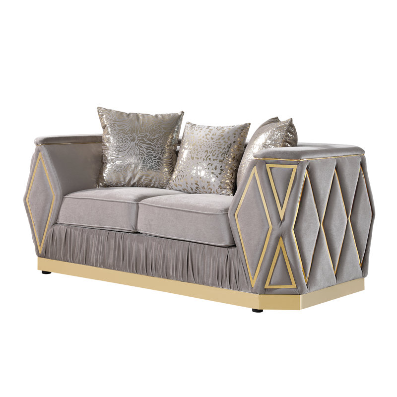 Causeuse Dulaney taupe, Gris
