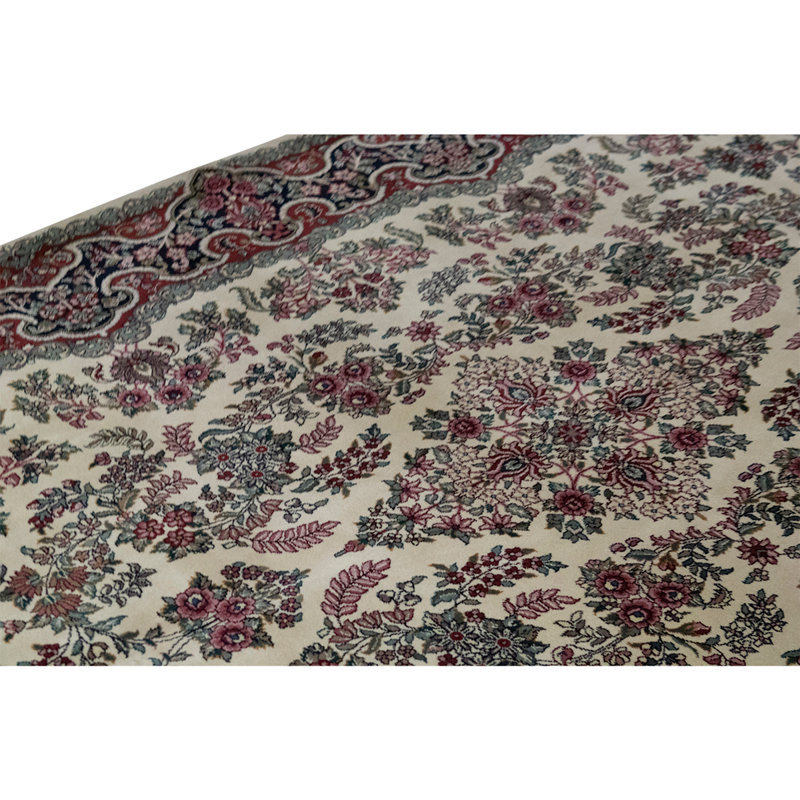 Tapis noué à la main de haute qualité Irovy / rouille / vert / noir