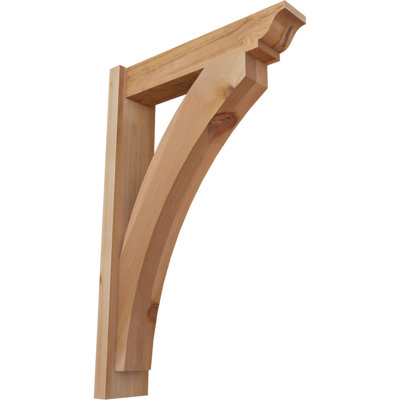 5 1/2"W x 22"D x 34"H Thorton Smooth Traditional Outlooker, Western Red Cedar