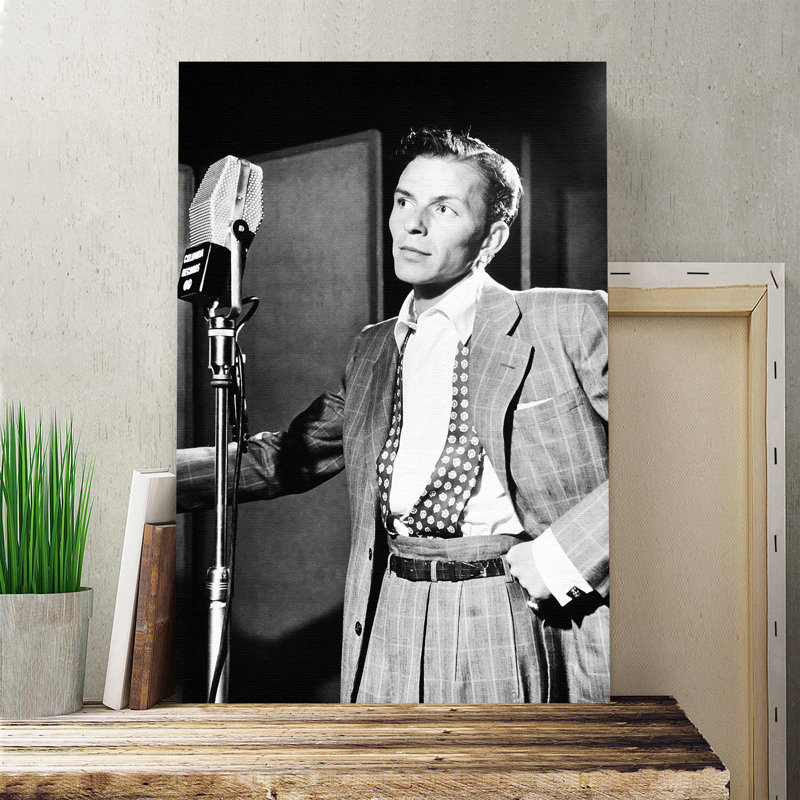 Frank Sinatra Photographic - Wrapped Canvas, 60cm H x 40cm W