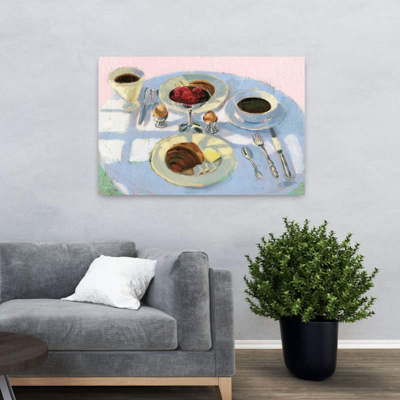 Tabletop I Impression d'art mural contemporain, H 32 po x l 48 po