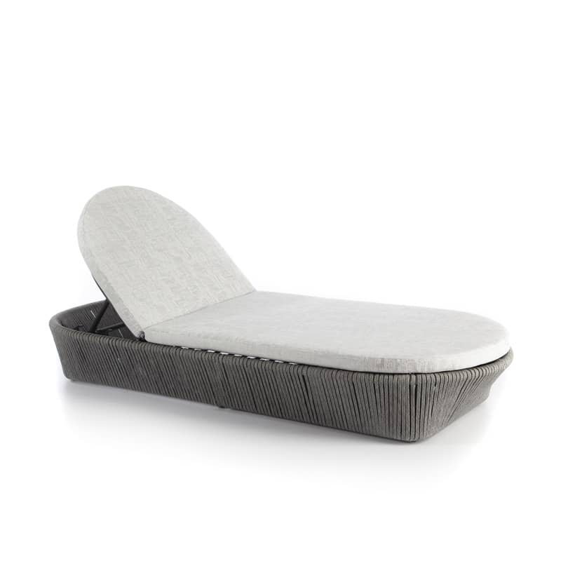 Boston Outdoor Chaise Lounge, Canvas Taupe Sunbrella® Canvas