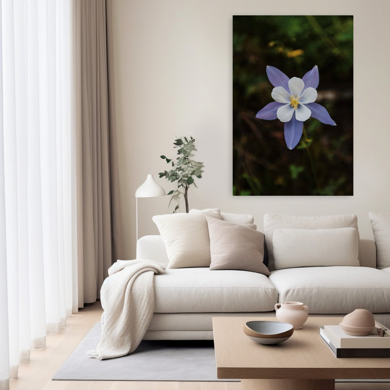 Contemporary Art Delicate Serene Tranquil Flower Forest Wall Art by Del Mundo Portraits - Print, 152.4 cm H x 101.6 cm W
