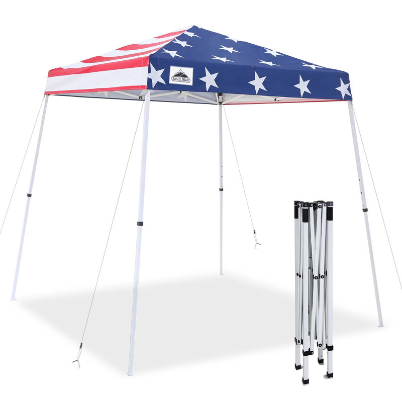 Eagle Peak 8x8 Green Steel Pop-up Canopy Tent