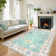 Kaldi Washable Oushak Rug, Non Slip Area Rug for Bedroom, Floral Boho Rugs Vintage Mat,Soft Rug