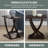 Arbri 22" W Criss-Cross Chairside End Table-1297541295