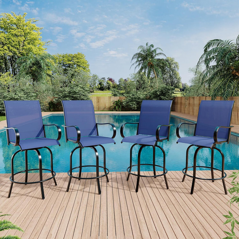 Outdoor Stool, Blue