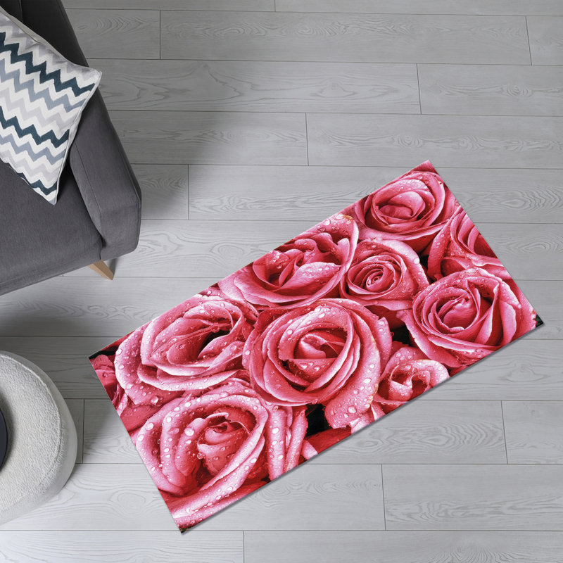 Exquisite Soft Pile Rug with Intricate Floral Print for a Touch of Elegance in Your Living Space, Rectangle 5'11" x 9'2"