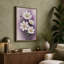 Daisies in Purple Light Botanical - Wrapped Canvas-73402378-73402381