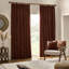 Heavy Chenille Room Darkening Pencil Pleat Curtains-863081968-863081963