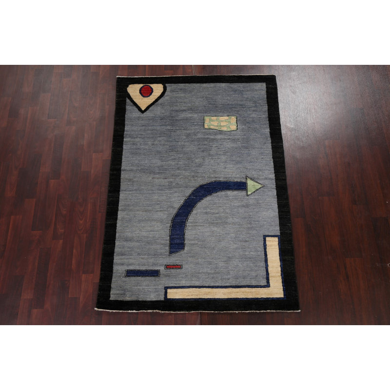 Handmade Gabbeh  Oriental Area Rug 5x7