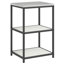  Kitchen Storage Set With Shelf 2 Pcs Black 120 X 50 X 92 Cm-2065470154