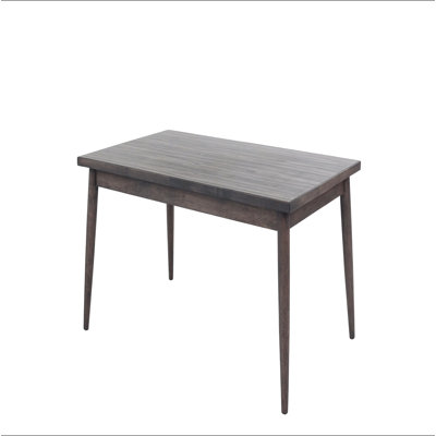 Contemporary Walnut Finish 1pc Dining Table Only Solid wood Rectangle Table Melamine MDF Dining Room Furniture
