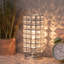 Lampe de table 9,8 po argent