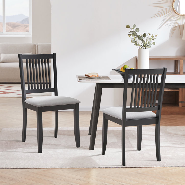 Black slat back dining chairs hotsell