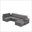 Canapé modulaire en tissu avec repose-pieds avec rangement, pour un confort et un gain de place dans les salons modernes-692049809