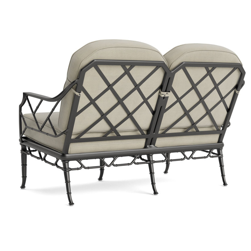 Calcutta Outdoor 2 - Seat Loveseat, Fusion Charcoal, Textured Pewter