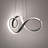 Vornado 1 - Light Chrome LED Novelty Pendant