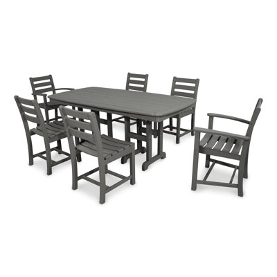 Monterey Bay 7-Piece Dining Set -  Trex Outdoor, TXS118-1-SS
