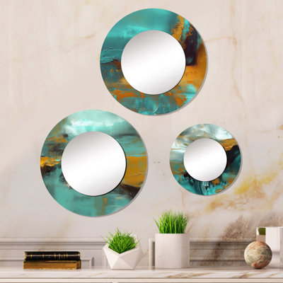 Elido Metal Round Mirror